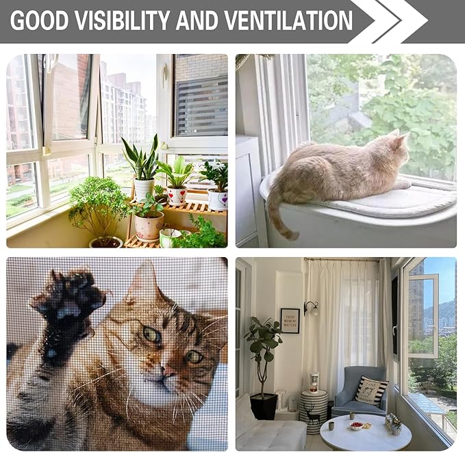 304 Black Stainless Steel Robust & Shielding Window Screen Replacement Mesh Screen, 39IN x 100FT, Perfect for Windows, Doors, Patios & Pets, Mosquito-Proof,Sturdy Screen Mesh Roll (20 Mesh)