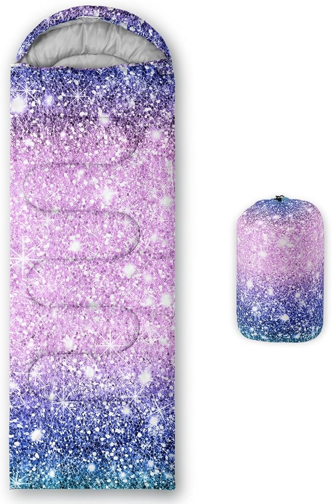 Sleeping Bags for Adults Kids,Backpacking Camping Sleeping Bag for Girls Boys Lightweight Waterproof Cold/Warm Weather Sleeping Bag for All Season