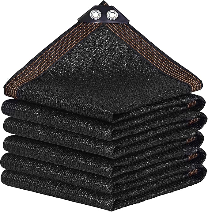 winemana Black Shade Cloth 90%, 8x20 FT Mesh Tarp - Garden Shade for Greenhouse, Patio, Vegetables, Plants Cover and Chicken Coops, Sun Shade Net for Outdoor Protection with Reinforced Grommets