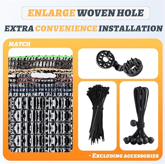 Cool Area 55% 6x12ft Sunblock Shade Cloth Cover Mesh UV Resistant Net for Garden Flower Plant Greenhouse, Black