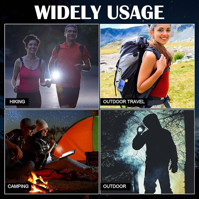 Mudder 24 Pieces Hand Crank Flashlight with LED Self Powered Charging Torch Dynamo for Camping Emergency(Red, Blue, Orange, Purple)