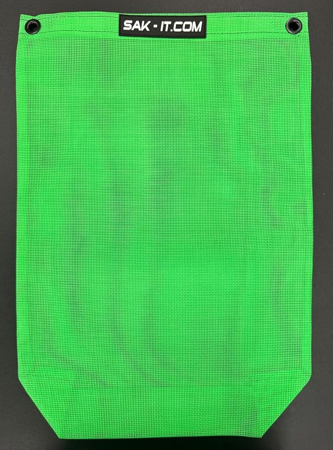 SAK-IT Scrap SAK Off Road Trash Bag. Fits SxS, ATV, Rock Crawler, Mud Truck, Golf Cart, Boat, UTV. Universal Fit for Polaris, Kawasaki, Honda, Jeep. (Lime Green)