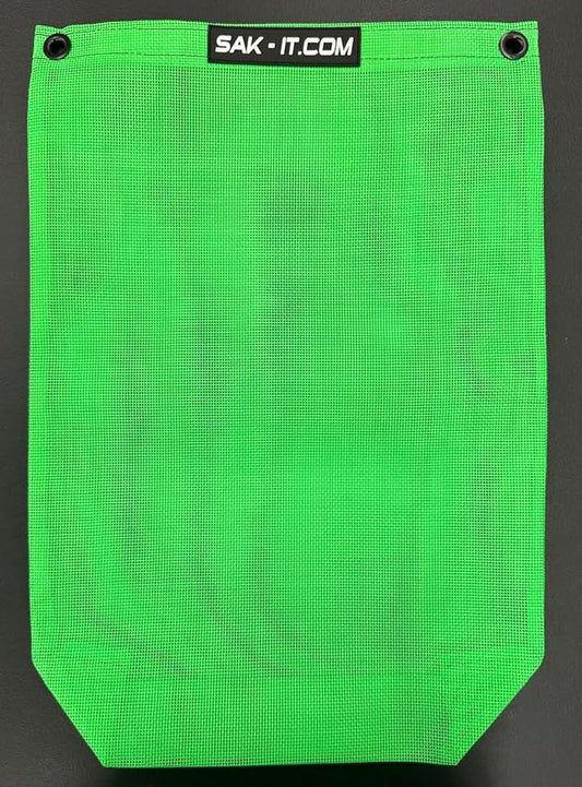SAK-IT Scrap SAK Off Road Trash Bag. Fits SxS, ATV, Rock Crawler, Mud Truck, Golf Cart, Boat, UTV. Universal Fit for Polaris, Kawasaki, Honda, Jeep. (Lime Green)