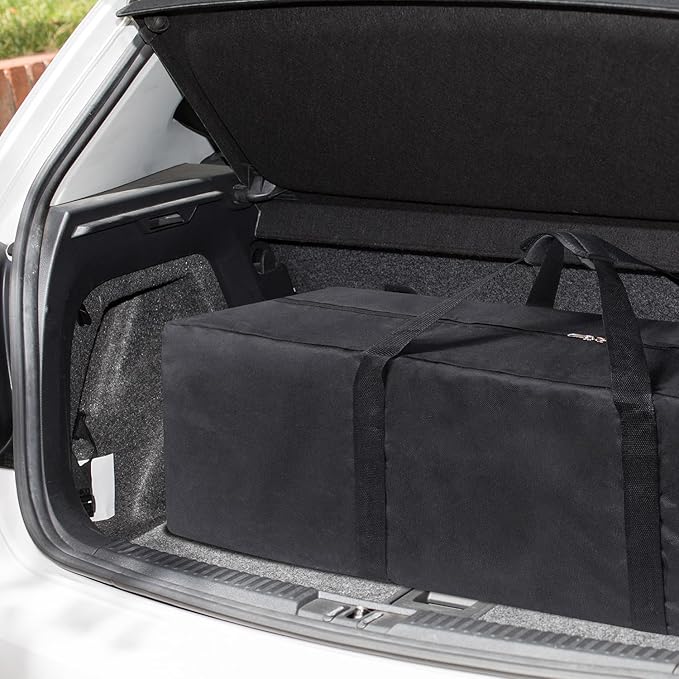 Extra Large Sports Duffle Bag-Zipper Duffel Travel Sports Equipment Bag,Travel Duffel Luggage Bag with Upgrade Zipper, Sturdy & Water Resistant (51" - Black)