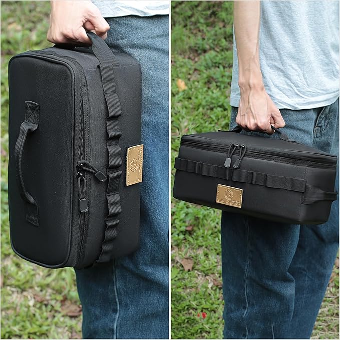Tactical Camping Storage Bag 9L Tactical Utility Tote Bag Camping Cookware Organizer Trunk Organizer