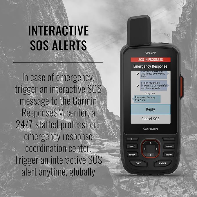 Garmin GPSMAP 67i Rugged Hiking GPS Premium Handheld inReach Satellite Technology, Two-Way Messaging, Interactive SOS, Mapping Bundle with Accessories