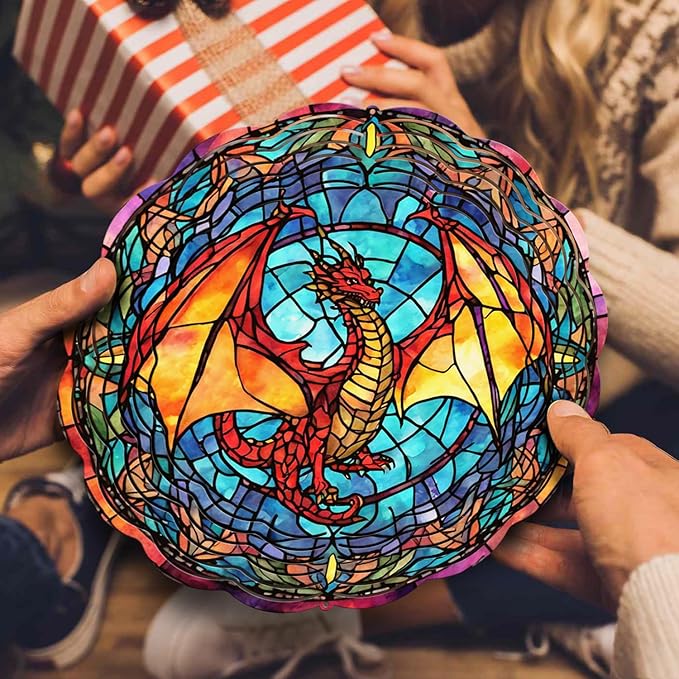 Dragon Wind Spinner, Dragon Wind Spinner Hanging for Yard and Garden, Unique Gift Wind Spinner, 3D Hanging Wind Spinner Outdoor, Cute Dragon Wind Spinner