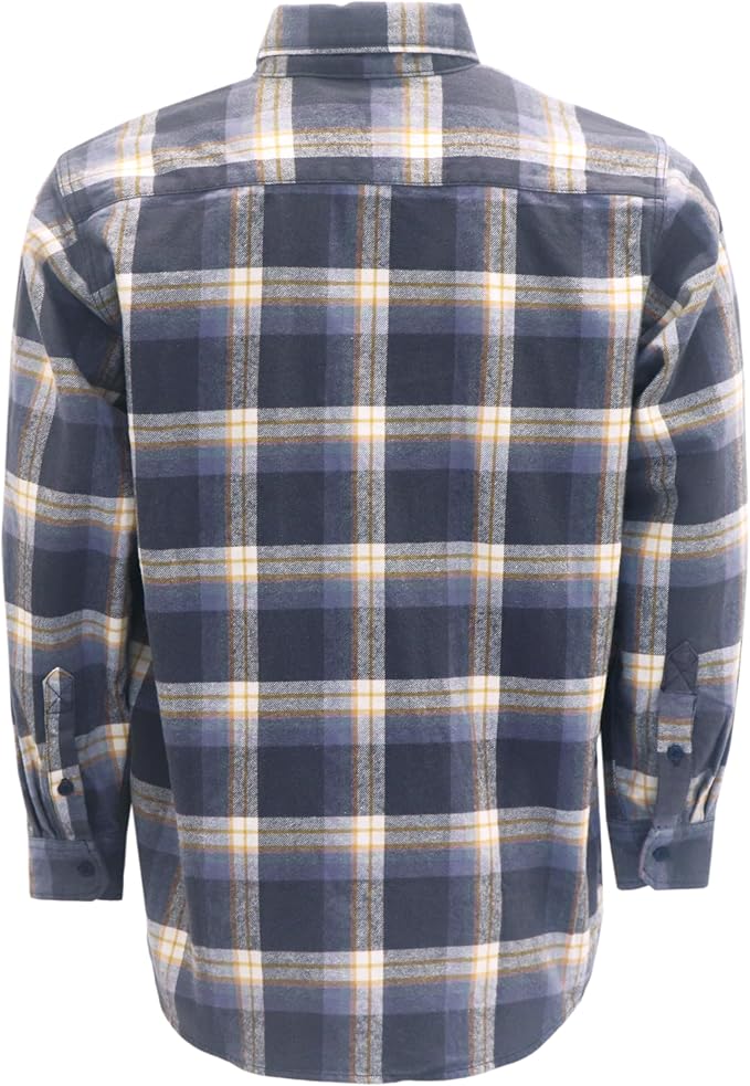 VATRENUS FR Shirts for Men Plaid Flannel Jacket 8.5oz Heavyweight Flame Resistant Welding Shirt