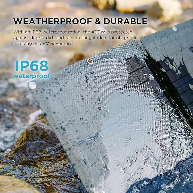 EF ECOFLOW Power Station 4096Wh DELTA Pro 3 with 400W Portable Solar Panel, 120/240V 4000W AC Output, Solar Generator for Home Use, Camping Accessories, Emergencies, Power Outages, RVs