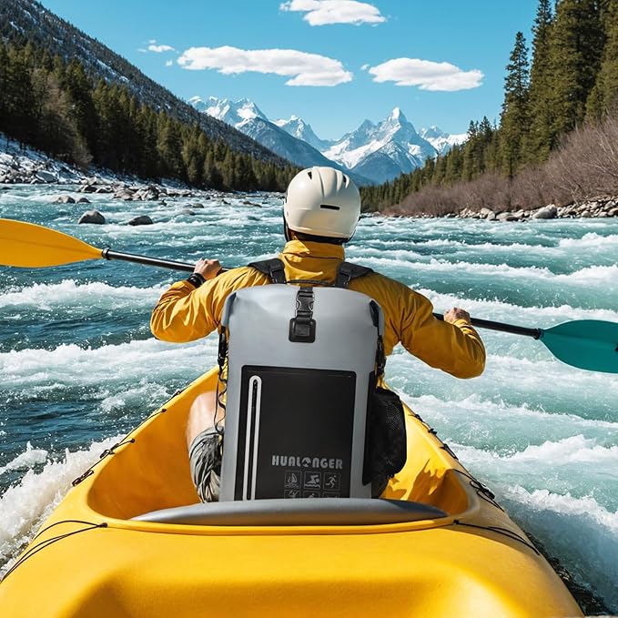 Dry Bag Backpack 20L/30L/40L- Roll Top Closure Bag - Heavy Duty Dry Bags Waterproof - Lightweight Durable Floating Dry Bag with IPX8 Waterproof Phone Case