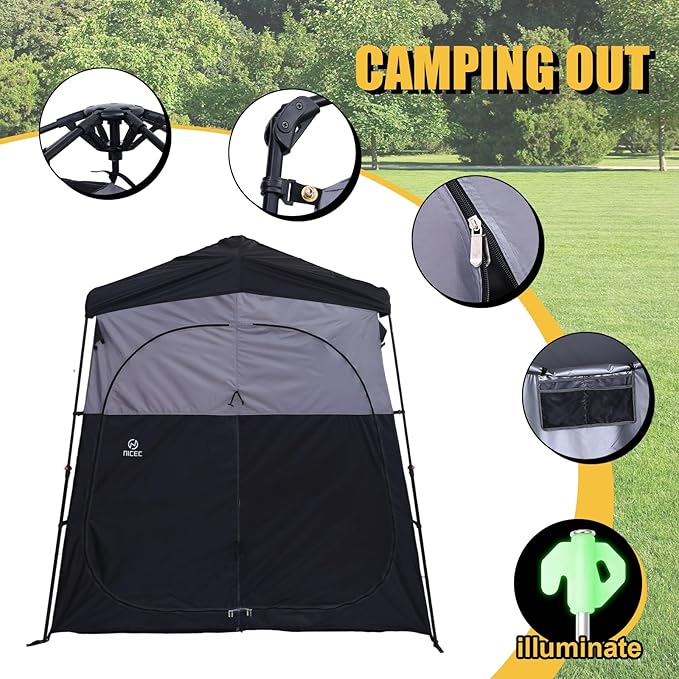 CDEN Camping Shower Tent, Outdoor Shower Enclosure, Camping Shower, Outdoor Bathroom, Pop Up Changing Tent, Oversize