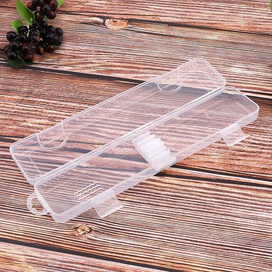 OriGlam Transparent Tableware Storage Case, Portable Flatware Utensil Box, Clear Cutlery Organziers Container for Spoon Fork Chopsticks for Travel Camping Picnic (B)