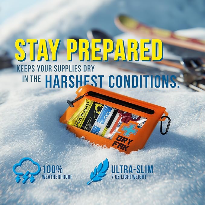 EVERLIT Ultralight Waterproof First Aid Kit, Boat First Aid Kit, Marine Medical Kit for Boating, Kayak, Backpacking, Hiking, Camping, Emergency Kit (Green)