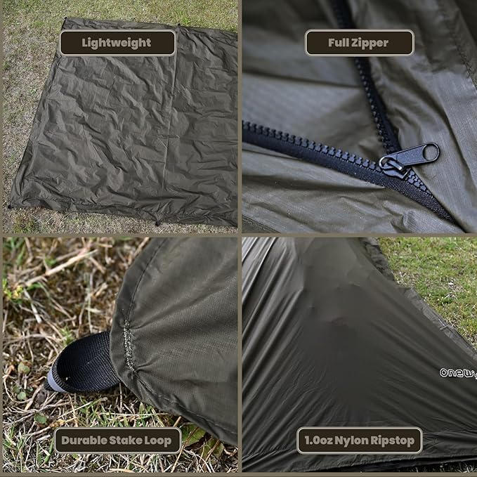 Onewind Ultralight Tent Footprint, Ground Backpack Rain Cover, Waterproof Bag Cover Picnic Sheet Anti-Dew Condensation Packing Sack Gear Storage for Rainy Days Camping Backpacking Hiking