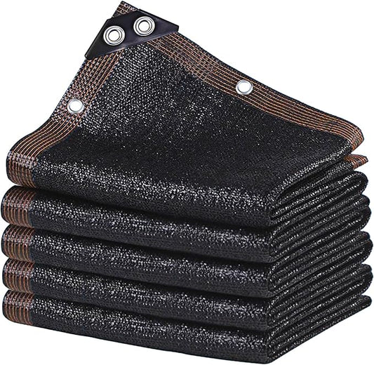 winemana Black Shade Cloth 30x30 FT??90% Sun Shade Mesh Tarp for Greenhouse, Garden, Patio, Dog Kennel, Chicken Coop, and Outdoor Protection, Plants Cover Shade Netting with 2 Reinforced Grommets