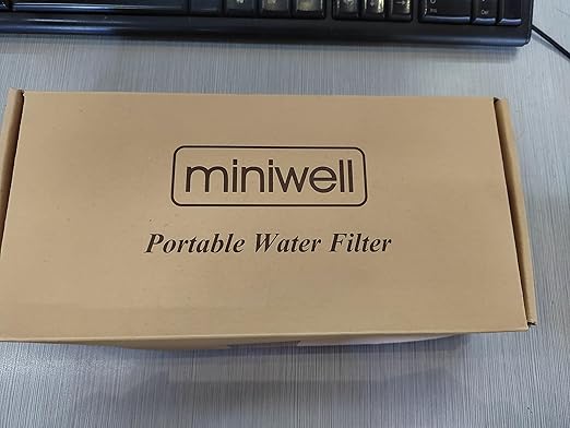 Miniwell Ultralight Gravity Water Filter Straw - Versatile Hiker Kit with Reservoir and Bottles. Emergency Hurricane Storm Supplies