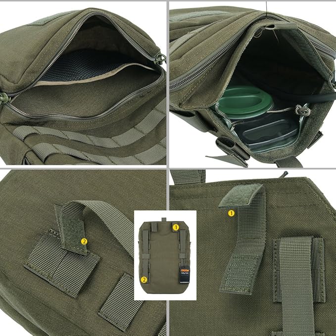 EXCELLENT ELITE SPANKER Tactical MOLLE Hydration Pack for 3L Hydration Water Bladder Molle Vest Accessory
