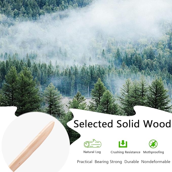 60" Wood Ceiling Fans with Lights and Remote Control,Indoor Outdoor 3 Blades Wooden Ceiling Fan for Garage,Patio,Living Rooms,Bedrooms,Offices,Farmhouse(Nickel+Raw wood)