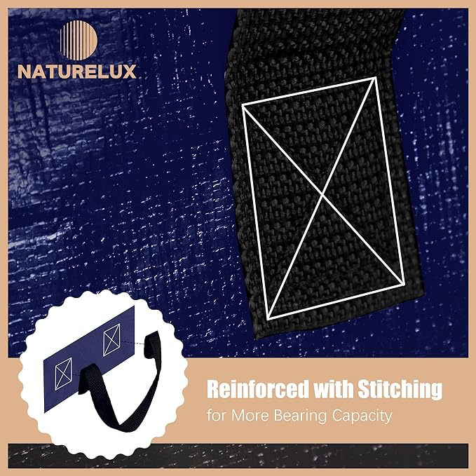 Heavy Duty Moving Bags with Backpack Straps and Strong Handles, Alternative to Moving Boxes and Storage Totes for Dorm Room Essentials, 12 Pack, Blue