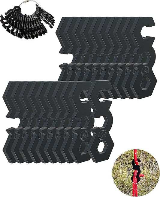 NACETURE Aluminum Alloy Rope Tensioner Tent Guyline Cord Adjuster for Camping, Hiking, Backpacking