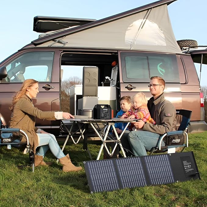 30W Portable Solar Panel with USB QC3.0/USB-C/18V DC(10 Connectors), Backpacking Solar Charger for Power Station, Phones, Laptop, Foldable Solar Panels for Camping Home Hiking