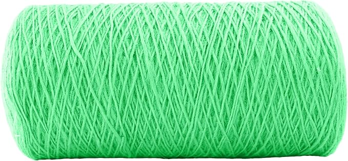 1mm x 2000 Feet Light Green Jute Rope, Twine for Gardening Tomato Climbing Plant Tie Floristry Crafts Gift Wrapping Packing Decor