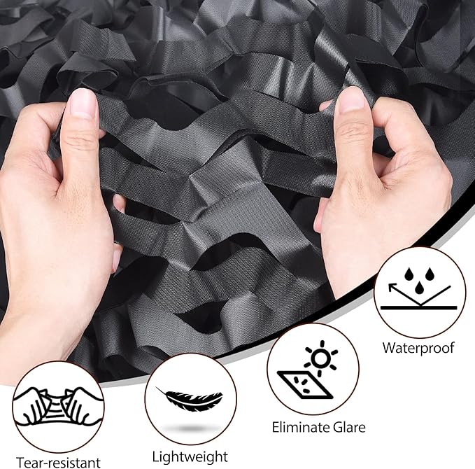 Camo Netting Camouflage Netting 20x20 10x20 10x10 Bulk Roll Burlap Camo Tarp Sunshade Net for Hunting Blind Dinosaur Birthday Jungle MilitaryTheme Party Decoration Camping Shooting