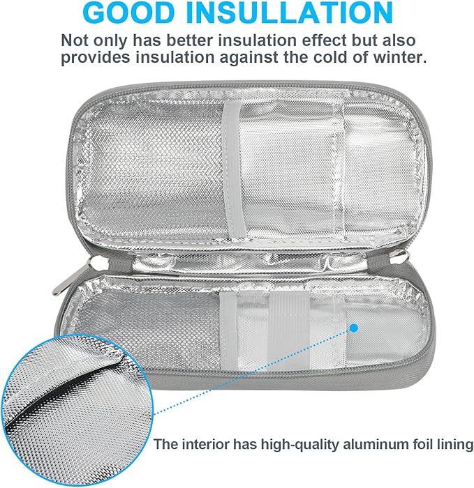 YOUSHARES Insulin Cooler Travel Case - Organizer Insulin Case for Diabetes Accessories Keep Supplies Safe and Cold