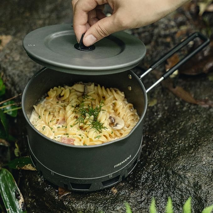 Fire-Maple Petrel Ultralight Pot- High Efficiency Aluminum Camping and Backpacking Pot with Heat-Proof Handle, Portable and Compact