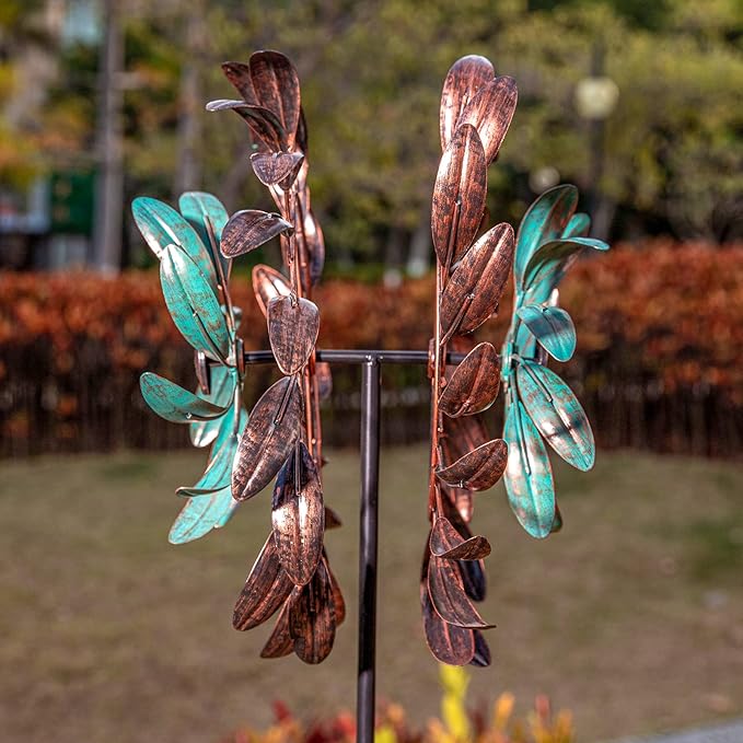 Stargarden Wind Spinners Outdoor Metal Large 360 Degrees Kinetic Wind Sculptures& Spinners Yard Art Outdoor Garden Decor