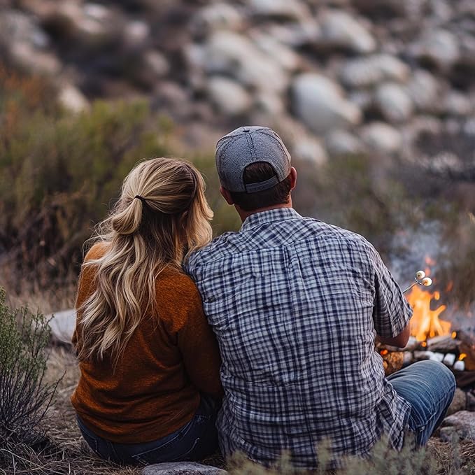 Smores Sticks For Fire Pit [Set Of 7] - Marshmallow Roasting Sticks For Campfire, Classic Smore Sticks - Hot Dog Sticks For Campfire - SUMPRI Campfire Sticks