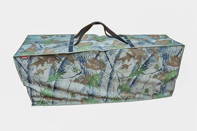 Outdoor Rectangular Cushion/Cover Storage Bag, Protective Zippered Storage Bags with Handles, 60"X20"X28" Leaf