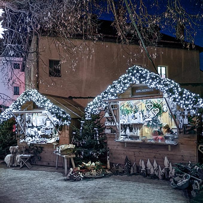 suddus 33ft 100 LED Outdoor String Lights, White Fairy Lights Battery Operated with Remote, Led Twinkle Lights for Bedroom, Backyard, Wedding, Tree, Mason Jar, Wall, Centerpiece, Christmas