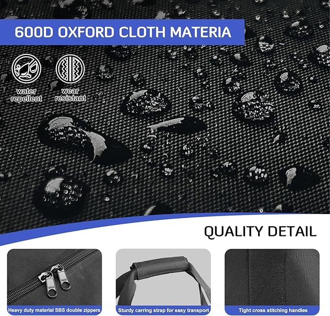 INFANZIA 41 inch Duffel Travel Sports Equipment Bag, Long Luggage Bag with Upgrade Zipper Water Resistant, Extra Large Foldable Storage Bag for Camping, Tent, Tripod, Fishing