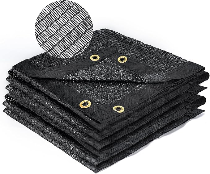 Kesfitt Garden 40% Shade Cloth, Resistant Sun Shade Net 3x10FT Mesh Tarp with HDPE Material and Reinforced Grommets Shade Trap for Greenhouse, Plant, Pergola, and Backyard Patio Sunshade
