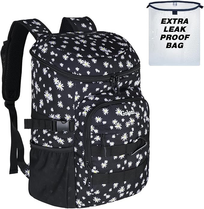 Cooler Backpack Insulated Leak Proof,Small Soft Coolers Bag for Men and Women Camping,Travel,Beach,Hiking,Picnic