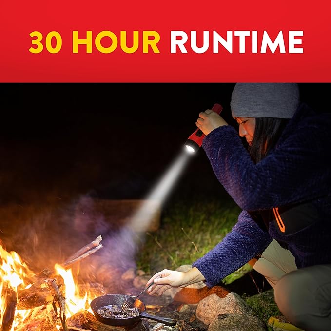 EVEREADY LED Flashlights (3-Pack), Bright Flashlights for Emergencies and Camping Gear, Power Outage Flash Light, AA Batteries Included