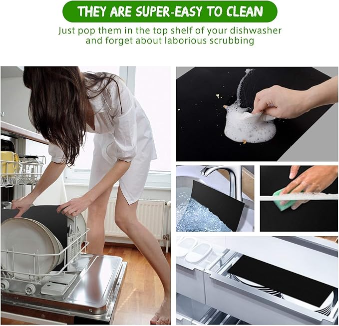 BBQ Grill Mat - 2025 Set of 3 Heavy Duty Heat Resistant 600 Degree 100% Non-Stick Best Grill Mats (15.75 x 13 inches)