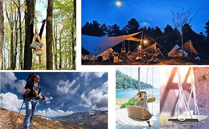 8/10/12mm x 5/10/20/30meter Static Rope Climbing Rope Marine Rope Anchor Rope Boat Rope Rappelling Rope Float Rope Tree Swing Rope Reflective