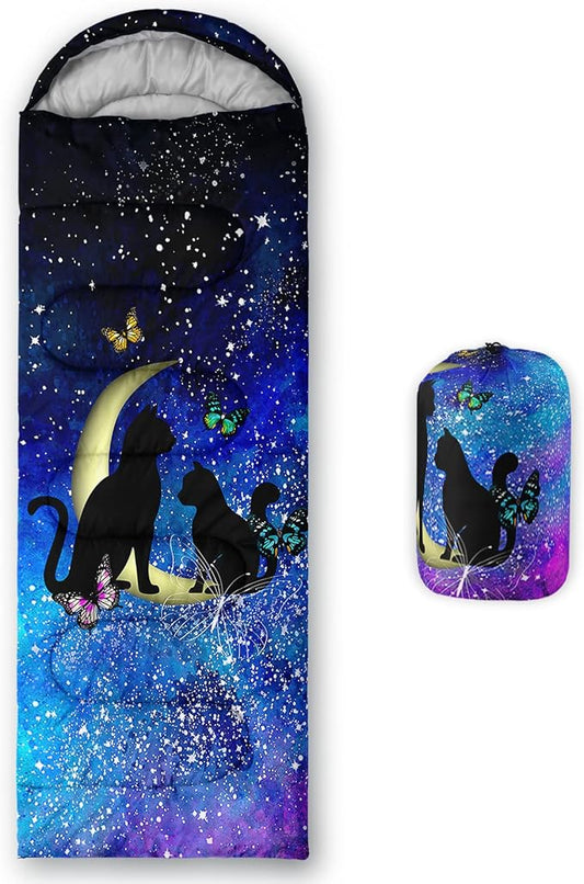 Axolotl Unicorn Sleeping Bag for Kids Boys Girls–Lightweight Warm Cold Weather Sleeping Bags,Waterproof Portable Sleeping Bag with Compression Sack for Camping Backpacking Outdoor Indoor