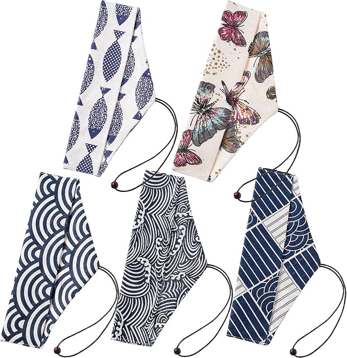 5 Pcs Straw Carrying Pouch Kit, Chopstick Case, Reusable Straw Bag, Portable Travel Bag for Stainless Steel, Glass, Silicone, Bamboo, Cutlery and Cleaning Brush Straws, Safety and Impact Resistance