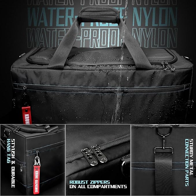 Sneaker Bag for Travel/Sneakerhead gift/Outdoor Sports Bag/Gym Bag /, A Multi-functional Travel Duffel Bag with 3 Adjustable Dividers, & Shoulder Strap,Made of Nylon, by Krone Kalpasmos-classic