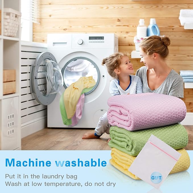 AmyHomie Cooling Blanket, 100% Rayon Derived from Bamboo, Cool Summer Blanket for Hot Sleepers, Soft Comfy Lightweight Blankets for All Seasons (Light Yellow, 79×91in)