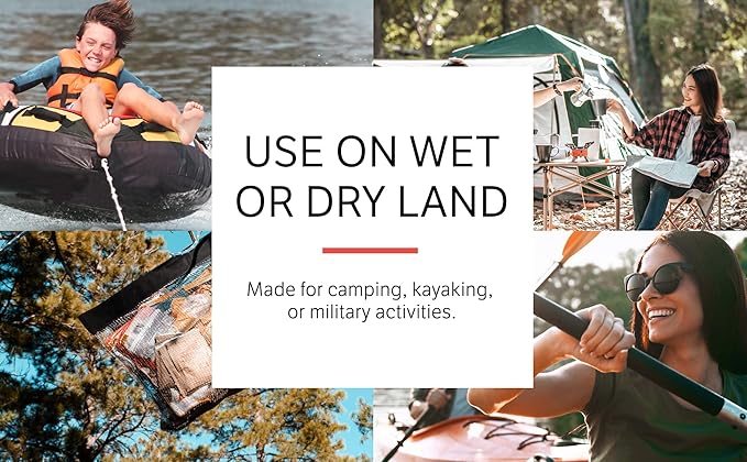 The Ultralight Camping Bundle- Rodent Proof Dry Bag for Backpacking - Bear Bag Food Storage for Camping with Coghlans Odor Proof & Waterproof Bag, Survival Utility Rope and Carabiner (Large)