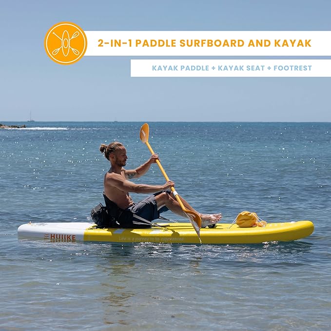 Inflatable Paddle Board for Adults with Accessories Included, Oar, Fins, Pump. Stand Up Paddleboard Great Stability and Resistance. 10’ x 33" x 5.9", Maximum Load 286 lb