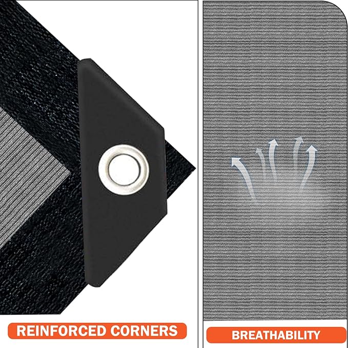 Sun Shade Cloth with Grommets,90% UV Protection Shade Fabric,Pergola Shade Cover Canopy Fence Privacy Screen Balcony,Sunshades for Patio Pergola Garden Backyard Porch Outdoor,Grey-8x12FT