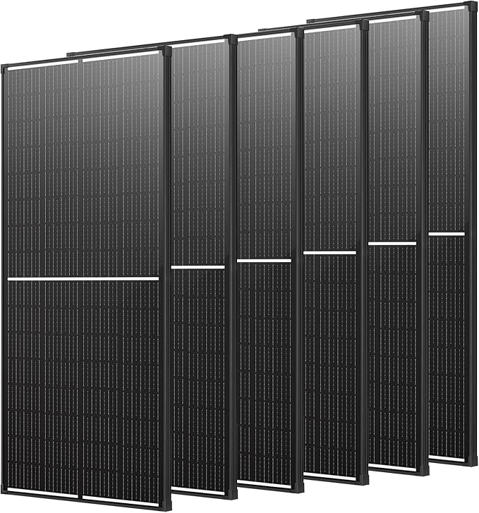 1200 Watt Solar Panels (200W 6 Pack) Monocrystalline High-Efficiency 12V Solar Panel for RV Camping Boat Home Farm Marine Battery and Other Off-Grid Applications (1200w, 200w*6)