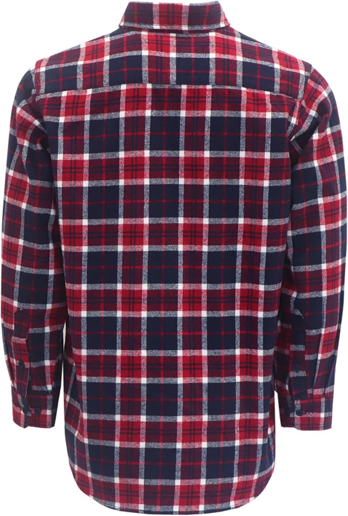 VATRENUS FR Shirts for Men Plaid Flannel Jacket 8.5oz Heavyweight Flame Resistant Welding Shirt