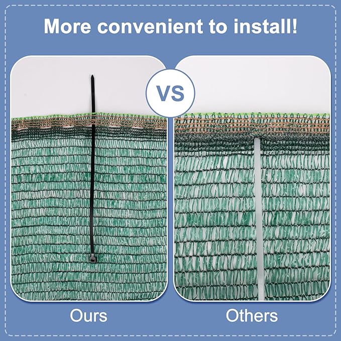 LOVE STORY 10x20FT 55% Green Shade Cloth Sun Shade Net UV Resistant Mesh Tarp Plant Cover Sunblock Net for Garden,Greenhouse,Vegetables,Flowers