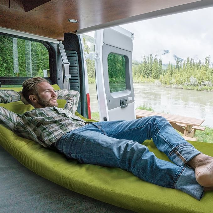 Sleeping Pad,3-inch Thick Memory Foam Camping Mattress,Portable Roll-Up Mat for Car/Tent/Floor/Cot/Travel,Comfortable Pad for Guests Sleepover